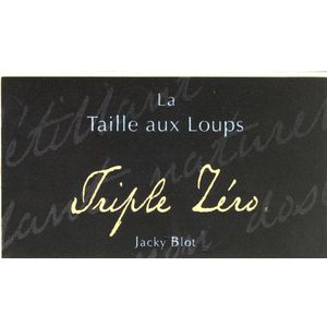 Domaine de la Taille aux Loups Montlouis-sur-Loire Pétillant Triple Zéro