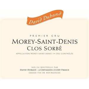 2020 David Duband Morey-St-Denis Clos Sorbè