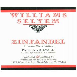2021 Williams Selyem Papera Vineyard Zinfandel