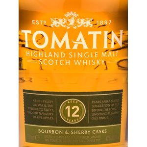 Tomatin Aged 12 Years Bourbon & Sherry Casks Highland Single Malt Scotch Whisky