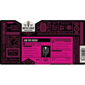 2022 Bottle Logic Brewing Jam The Radar Raspberry Stout