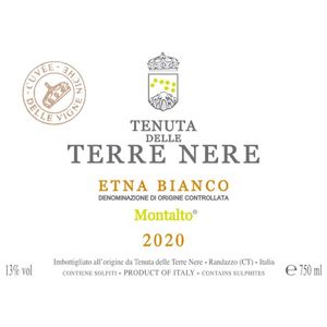 2021 Tenuta delle Terre Nere Etna Cuvée delle Vigne Niche Bianco Montalto