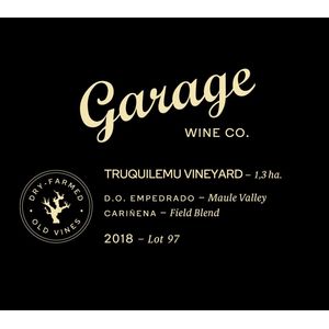 2018 Garage Wine Co. Truquilemu Cru Vineyard Lot 97