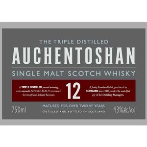 Auchentoshan 12 Year Old Single Malt Scotch Whisky