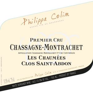 2020 Philippe Colin Chassagne-Montrachet Les Chaumées Clos Saint-Abdon