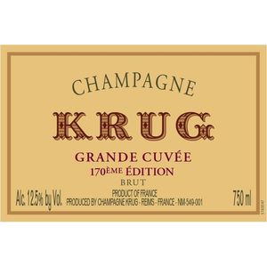 Krug Champagne Grande Cuvée Brut 170ème Édition