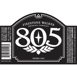 Firestone Walker Brewing Company 805 Properly Chill