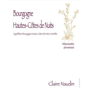 2019 Claire Naudin Bourgogne Hautes Côtes de Nuits Myosotis Arvensis
