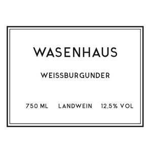 2020 Wasenhaus Weissburgunder