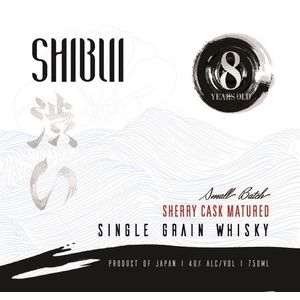 Shibui Single Grain 8 Year Old Sherry Cask Japanese Whisky