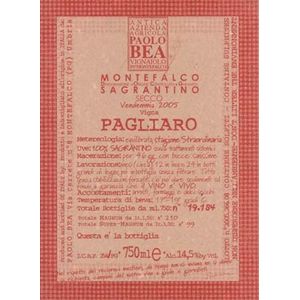 2017 Paolo Bea Montefalco Sagrantino Secco Pagliaro