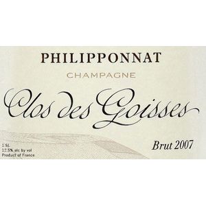2011 Philipponnat Champagne Clos des Goisses Brut