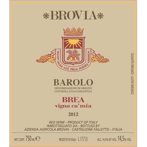 2017 Fratelli Brovia Barolo Brea Vigna Ca'Mia