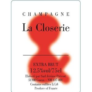Jérôme Prévost Champagne La Closerie Extra Brut