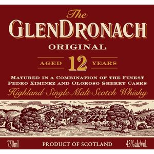 GlenDronach Original Aged 12 Years Highland Single Malt Scotch Whisky