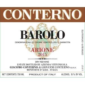 2015 Giacomo Conterno Barolo Arione