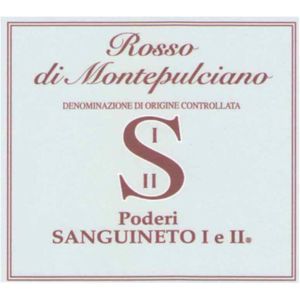 2020 Poderi Sanguineto I e II Rosso di Montepulciano