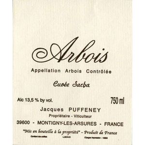 2011 Jacques Puffeney Arbois Cuvée Sacha