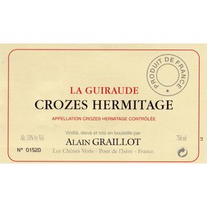 1989 Domaine Alain Graillot Crozes-Hermitage La Guiraude