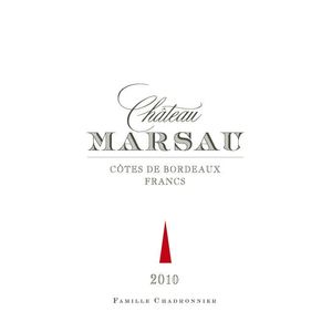 2018 Château Marsau Francs Côtes de Bordeaux