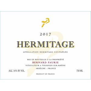 2017 Bernard Faurie Hermitage Greffieux/Bessards/Méal