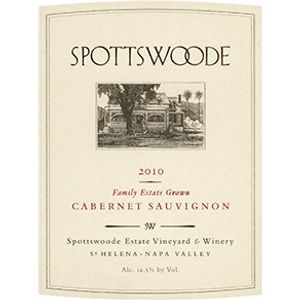 2010 Spottswoode Estate Cabernet Sauvignon