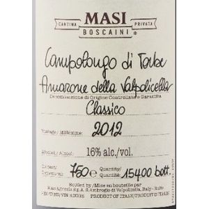 2012 Masi Amarone della Valpolicella Classico Campolongo di Torbe
