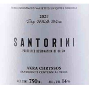 2021 Akra Chryssos Santorini Dry White Wine