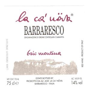 2019 La Ca'Növa Barbaresco Bric Mentina