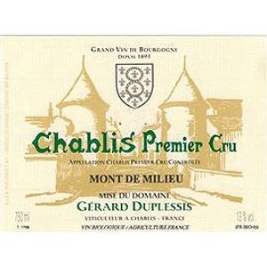 2019 Gérard Duplessis Chablis Mont de Milieu