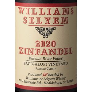 2020 Williams Selyem Bacigalupi Vineyard Zinfandel