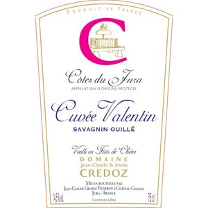 2019 Domaine Jean-Claude Credoz Cuvée Valentin Savagnin Ouillé Côtes du Jura