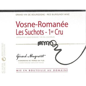 2020 Domaine Gérard Mugneret Vosne-Romanée Les Suchots