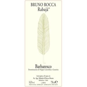 2018 Bruno Rocca Barbaresco Rabajà