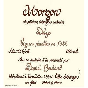 2020 Daniel Bouland Morgon Delys