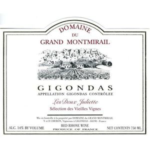 2020 Domaine du Grand Montmirail Gigondas Les Deux Juliette Sélection des Vieilles Vignes