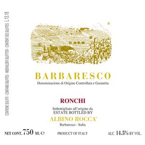 2019 Albino Rocca Barbaresco Ronchi