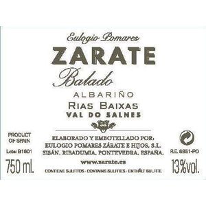 2021 Zarate Balado Albariño