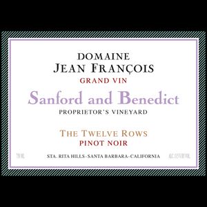 2019 Domaine Jean Francois Sanford and Benedict The Twelve Rows Pinot Noir