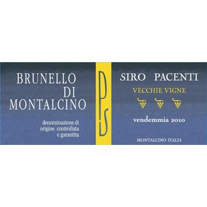 2010 Siro Pacenti Brunello di Montalcino Vecchie Vigne