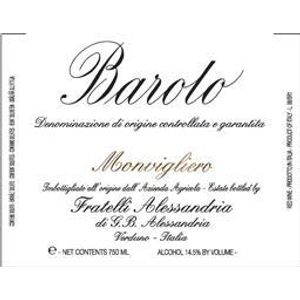 2018 Fratelli Alessandria Barolo Monvigliero