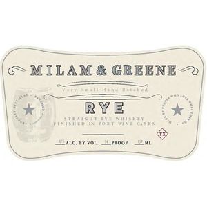 Milam & Greene Finished in Port Wine Casks Straight Rye Whiskey