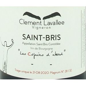 2020 Domaine Clement Lavallee Saint-Bris Les Copains d'Abord