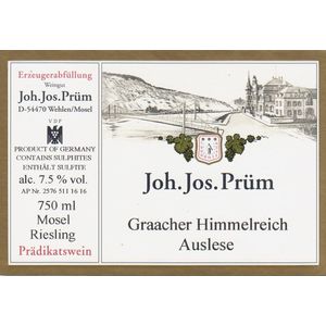 2011 Weingut Joh. Jos. Prüm Graacher Himmelreich Riesling Auslese Goldkapsel