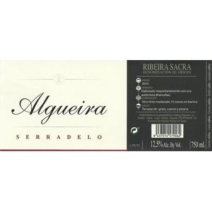 2015 Adega Algueira Ribeira Sacra Serradelo