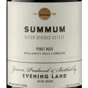 2019 Evening Land Summum Seven Springs Vineyard Pinot Noir