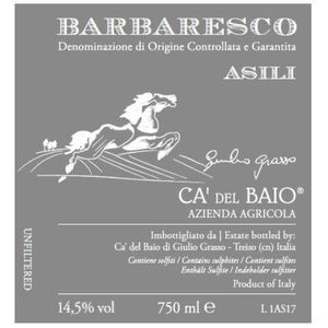 2019 Ca' del Baio Barbaresco Asili