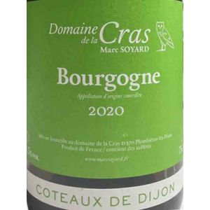 2020 Domaine de la Cras Coteaux de Dijon Bourgogne Blanc