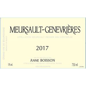 2017 Anne Boisson Meursault-Genevrières