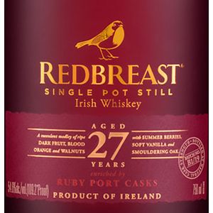 Redbreast Aged 27 Years Single Pot Still Irish Whiskey